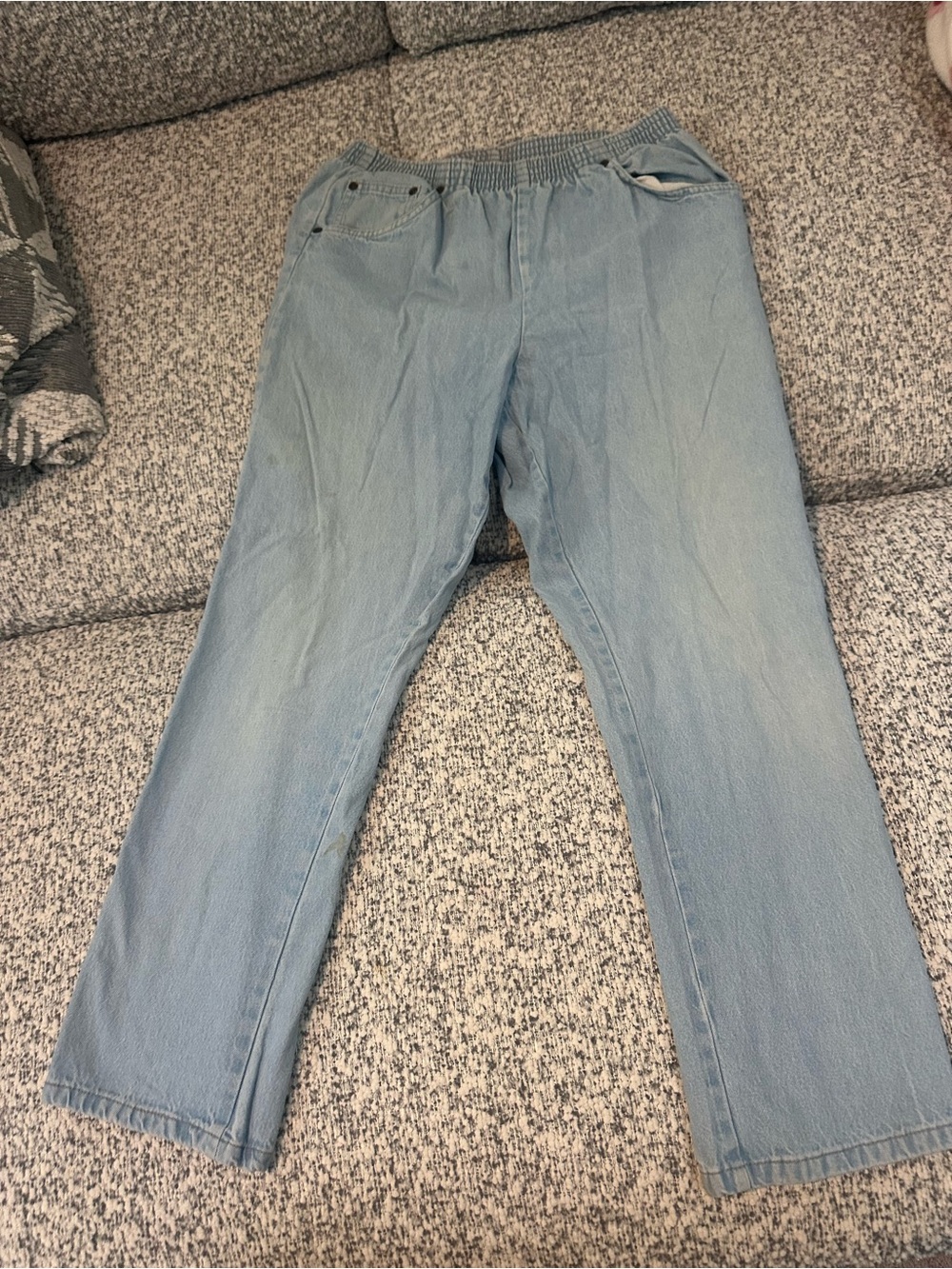 Vintage 90s Bobbie Brooks 100% Cotton Elastic-waist Pants 8/9